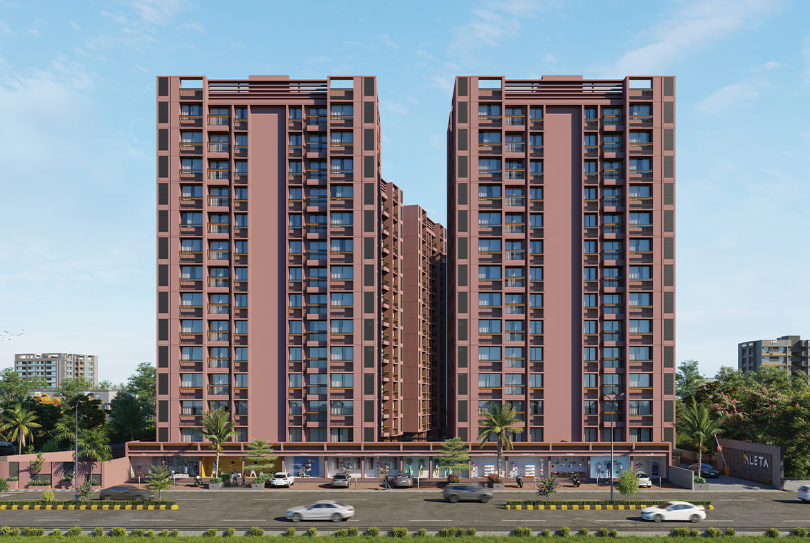 2 bhk flats front view