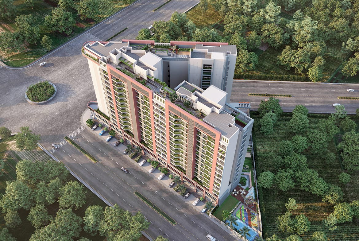 3 bhk view from sky